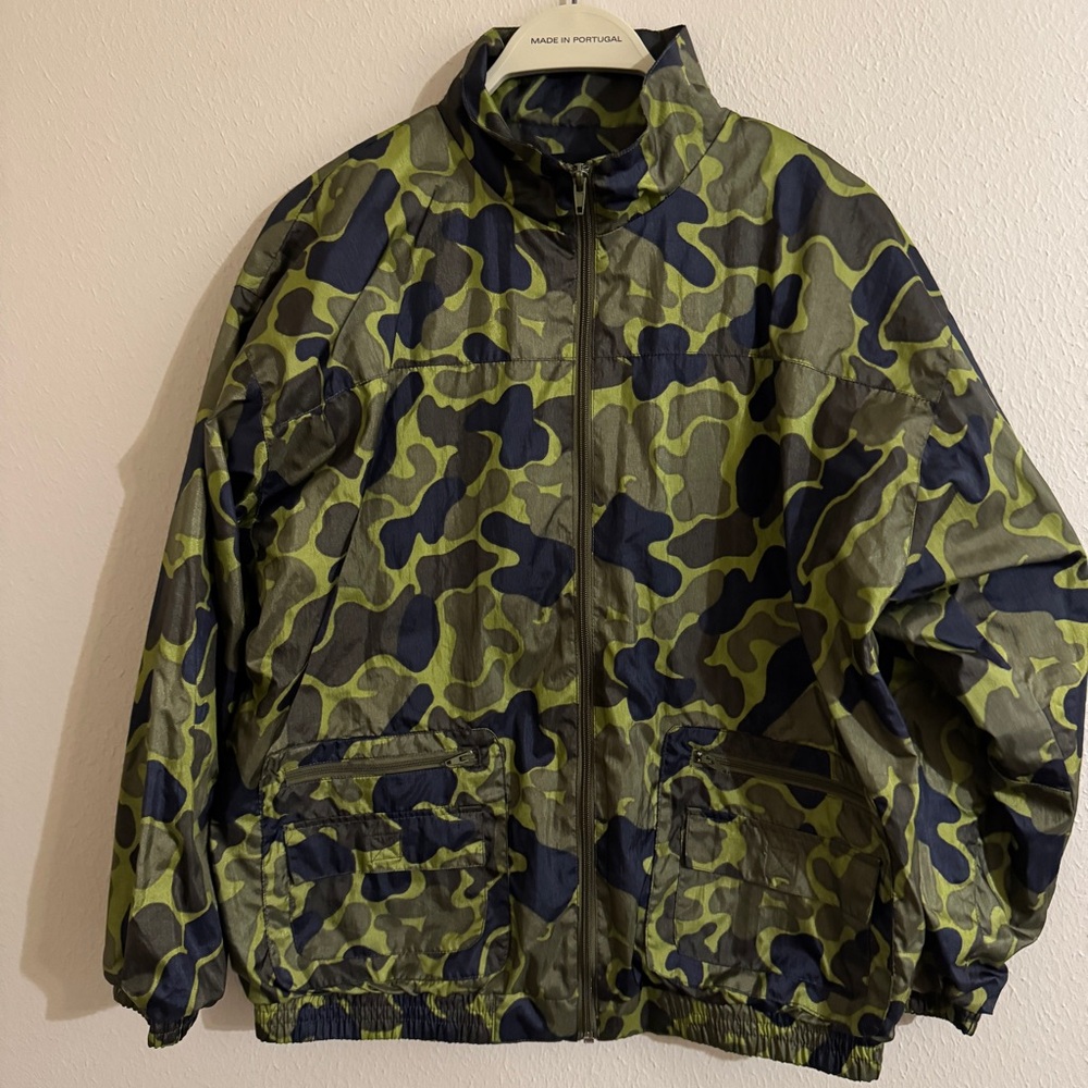 Vintage Camo Bomber Hunting Jacket Unisex Junior Size XL/18-20 Voltage BYLAVON